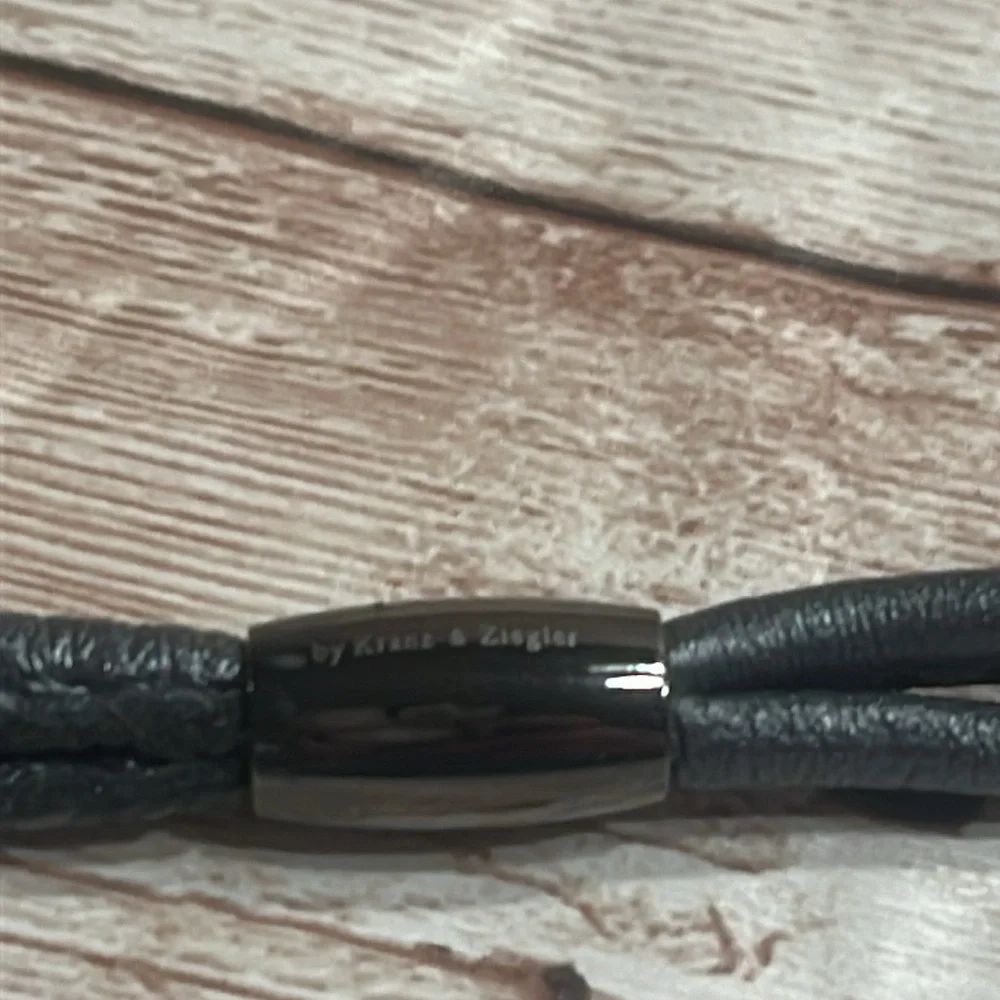 COPY - STORY BY KRANZ & ZIEGLER Double WRAP Gray LAMBSKIN BRACELET 21.3”